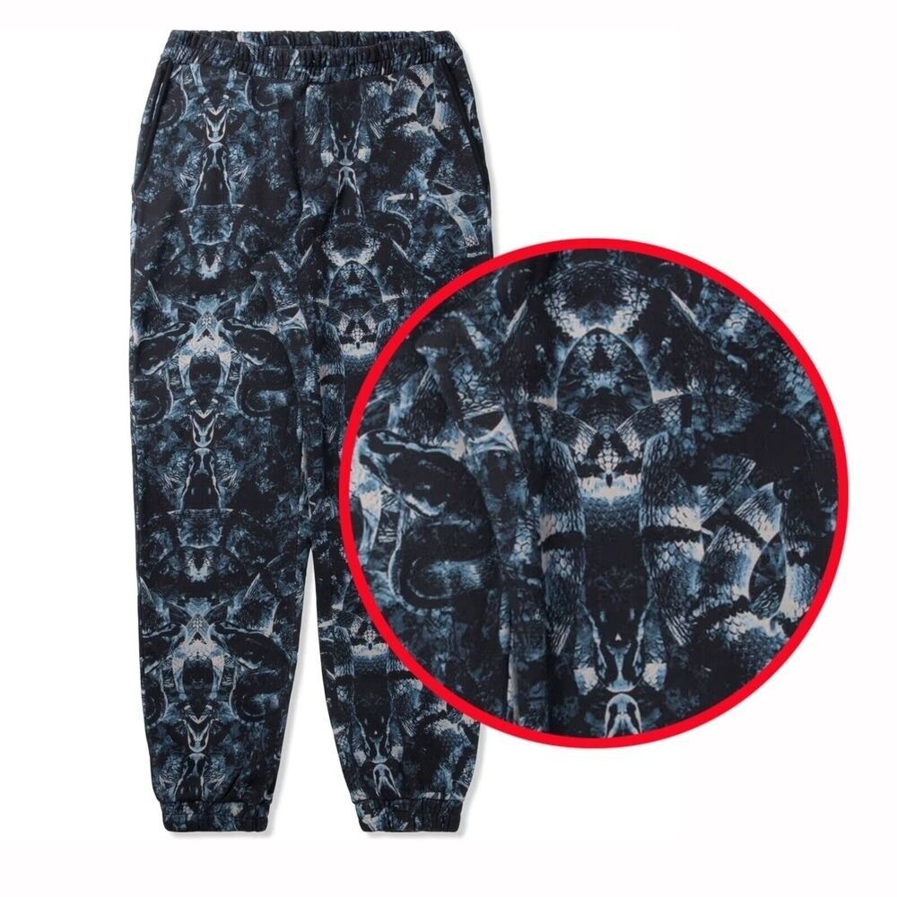Marcelo‎ Burlon County of Milan Mens Sweatpants Size M Snake Print Art to Wear